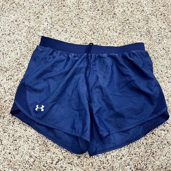 Under Armour Women's Dark Blue Athletic Shorts - Picture 1 of 2